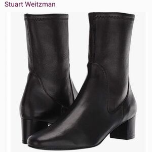 Stuart Weitzman Elegant Black Ankle Booties